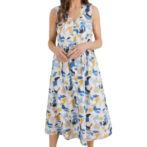 Seasalt Cornwall Shale Way Sleeveless Dress US 10 - Picture 1 of 11